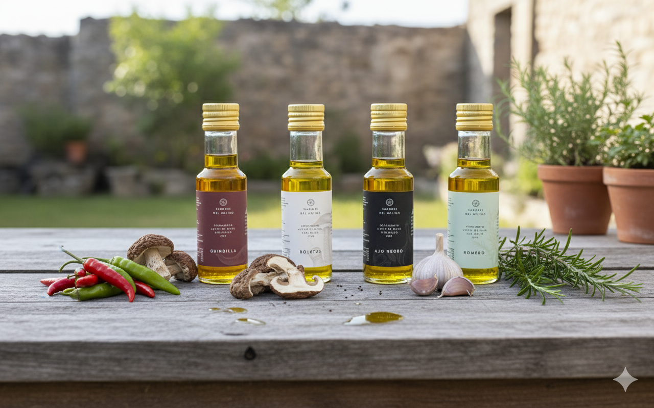 Pack Sabores del Molino – AOVE Ecológico Macerado (4×25 ml)