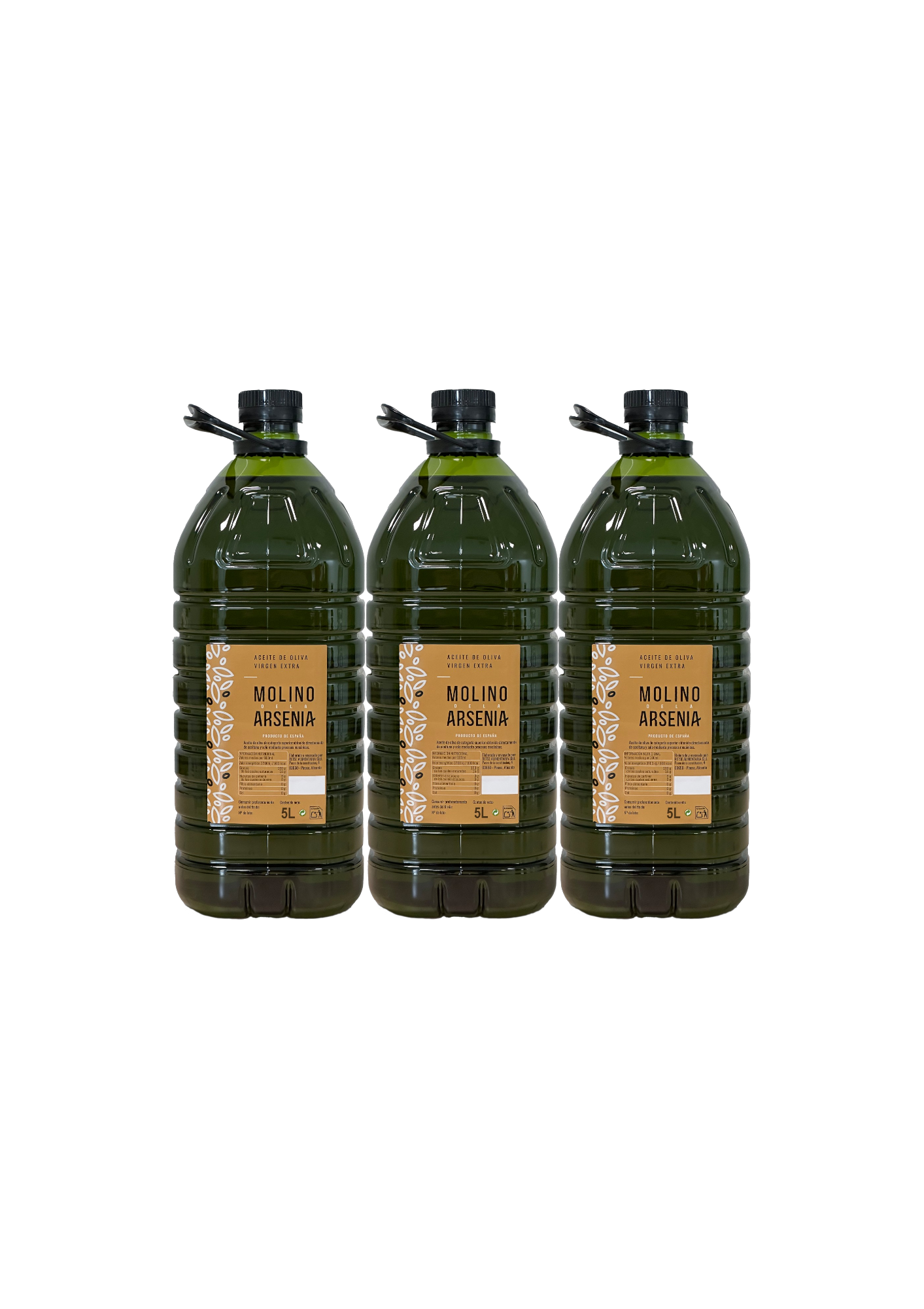 Pack 3×5 L – AOVE convencional Arbequina & Picual