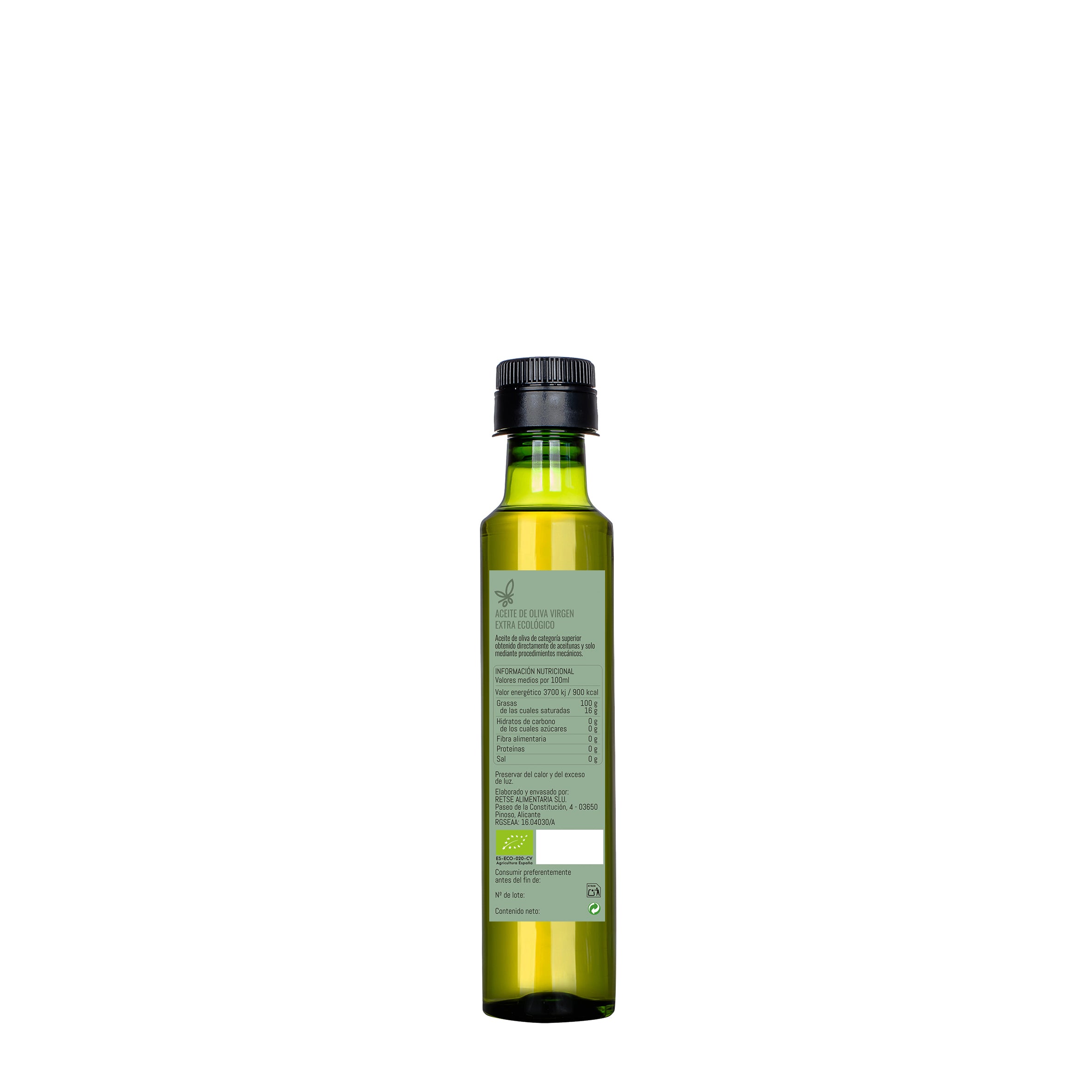 Organic EVOO 250 ML – Arbequina & Picual (PET)