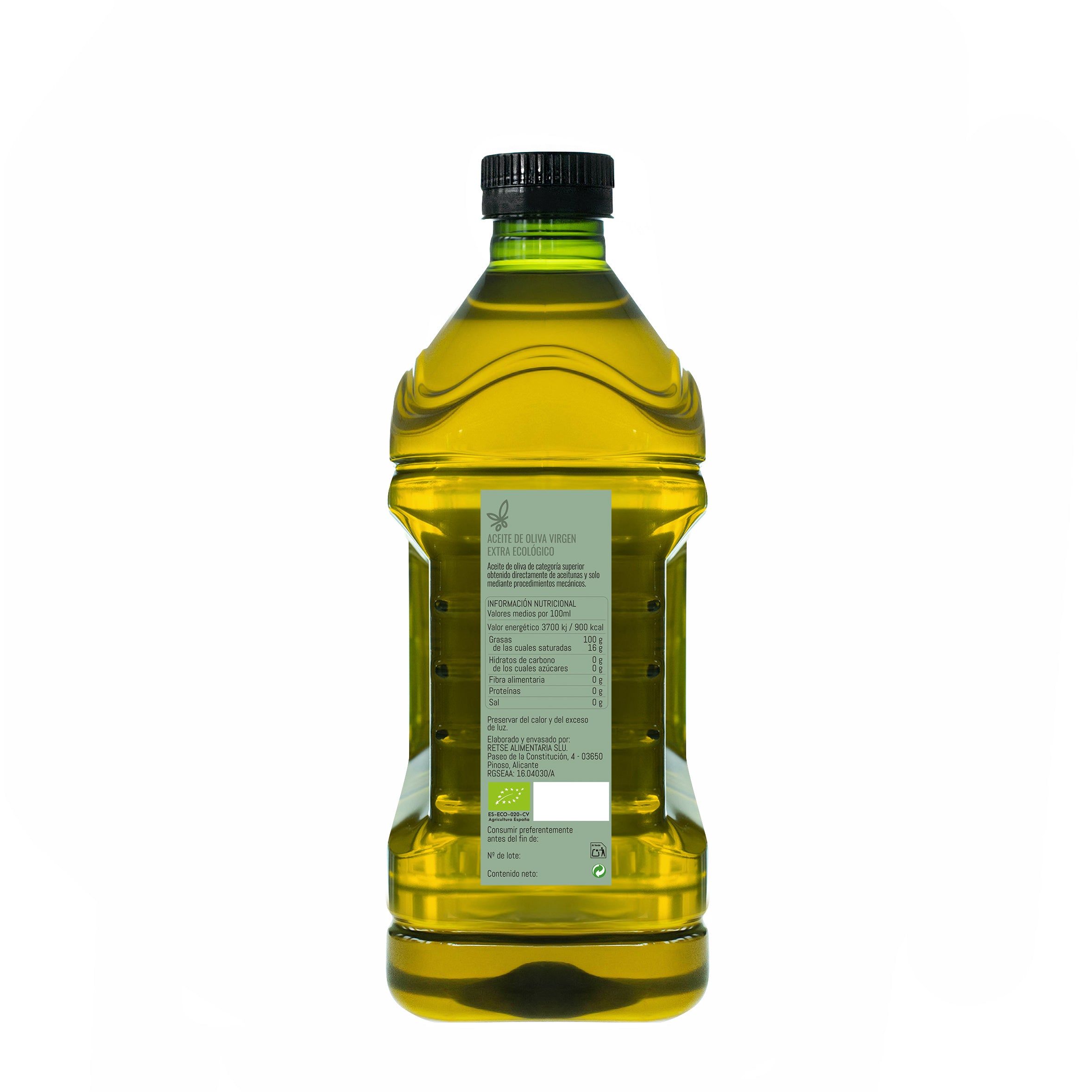 AOVE ecológico 2 L – Arbequina & Picual (PET)