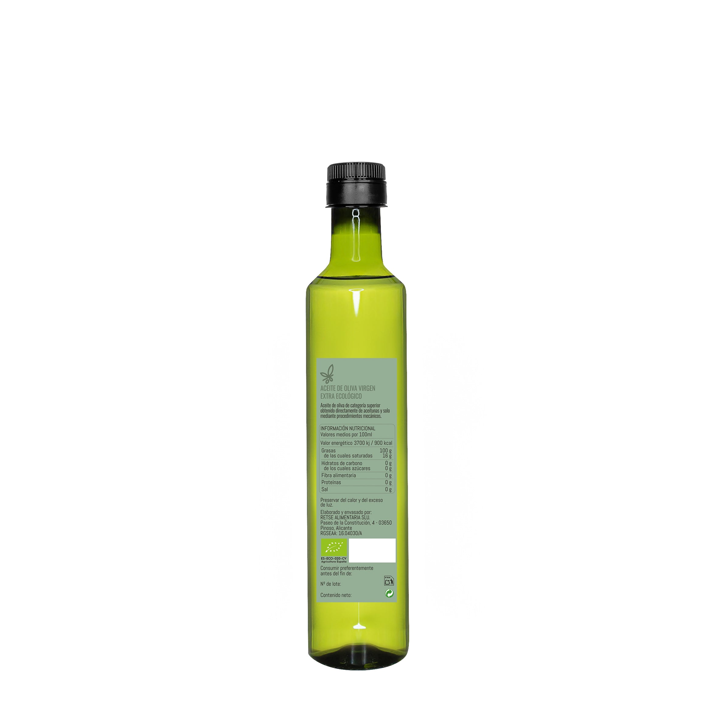 AOVE ecológico 500 ML – Arbequina & Picual (PET)