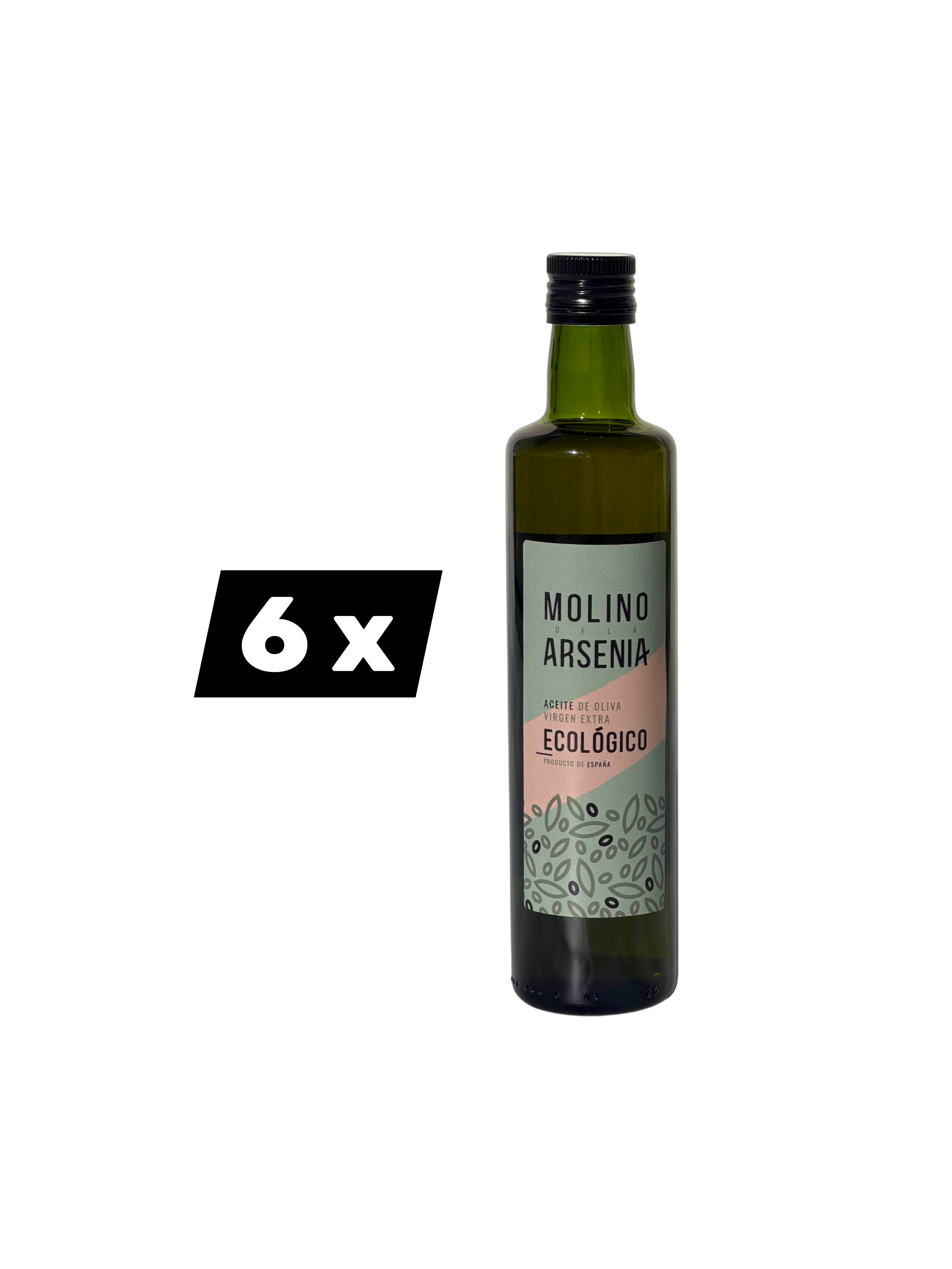 Pack 6×500 ml AOVE Ecológico Vidrio