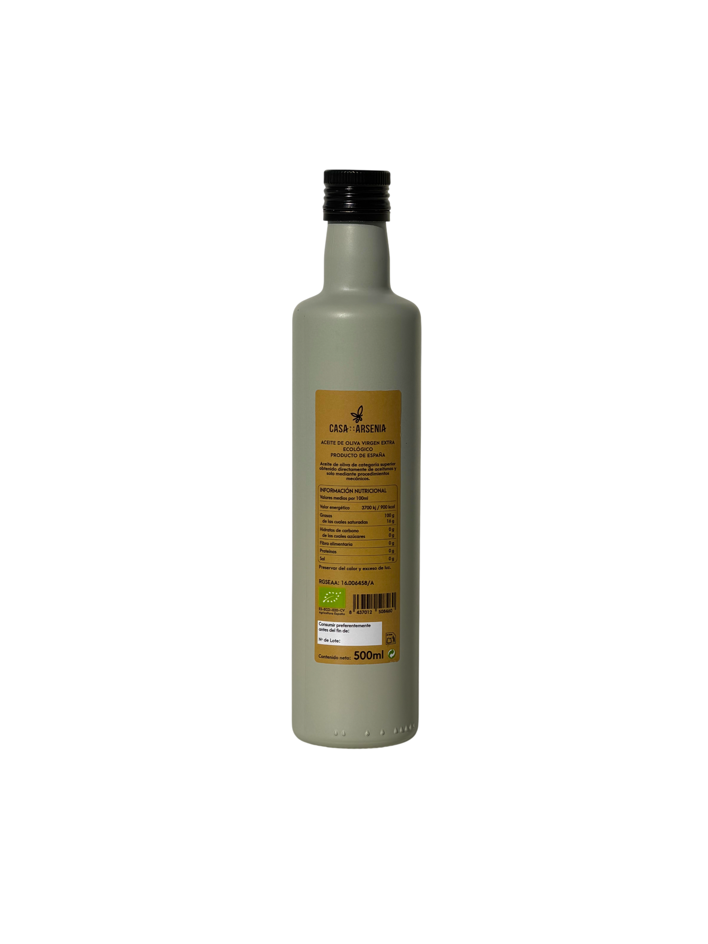 Ma’sarah Arbequina 500 ml – AOVE Ecológico Premium