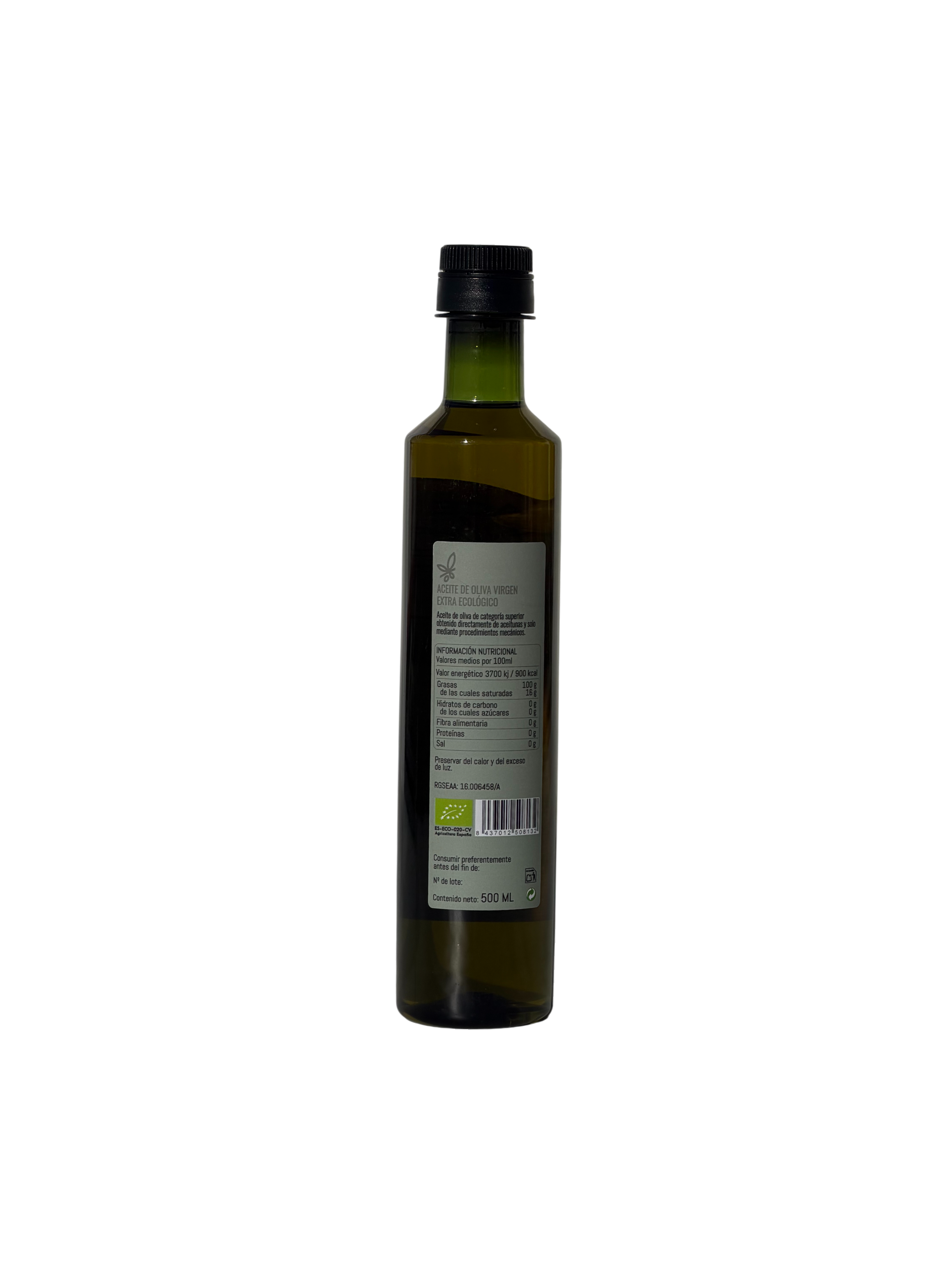 Aceite de Oliva Virgen Extra Ecológico 500 ml