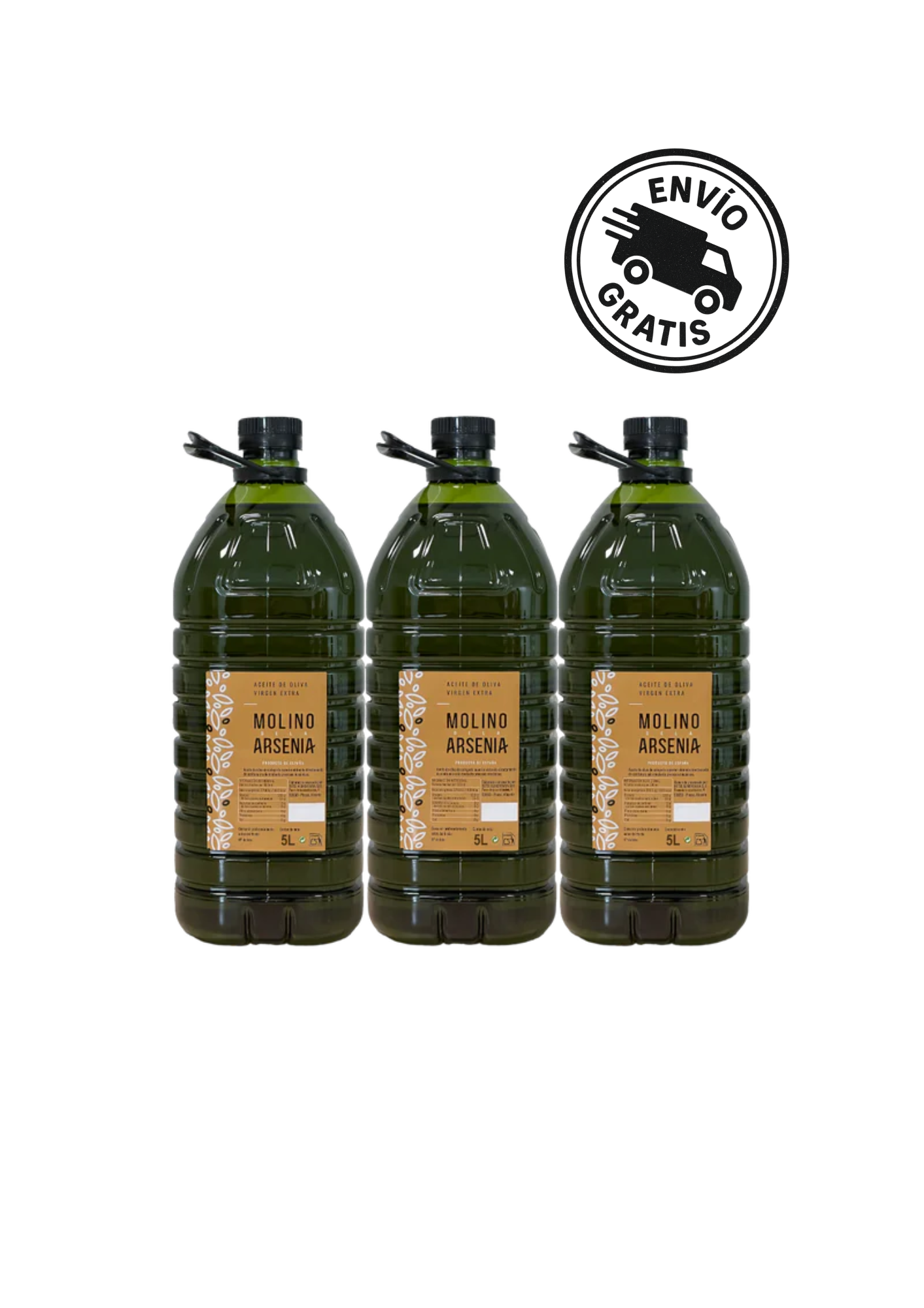 Pack 3×5 L AOVE Arbequina & Picual
