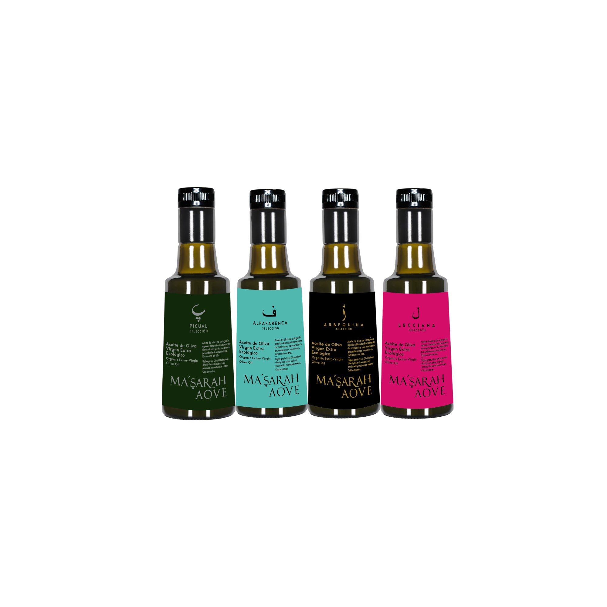 Pack 4×250 ML – AOVE ecológico Ma’sarah (Premium)