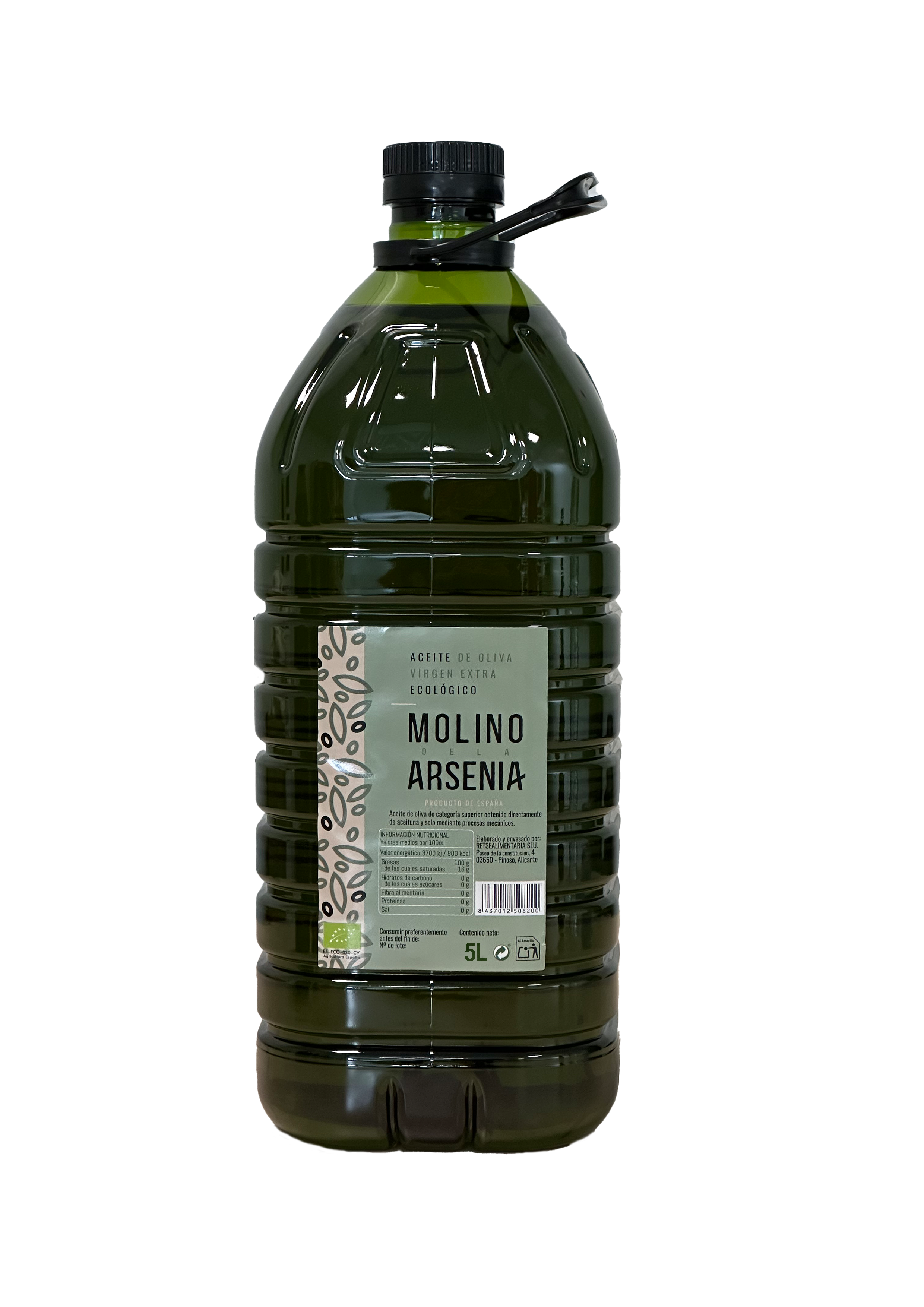 AOVE ecológico 5 L – Arbequina & Picual (PET)
